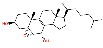 5a,6a-Epoxycholest-8-en-3b,7a-diol